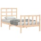 vidaXL Bettgestell mit Kopfteil 90x190 cm Massivholz vidaXL Bettgestell mit Kopfteil 90x190 cm Massivholz