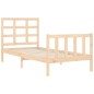vidaXL Bettgestell mit Kopfteil 90x190 cm Massivholz vidaXL Bettgestell mit Kopfteil 90x190 cm Massivholz