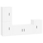 vidaXL 4-tlg. TV-Schrank-Set Weiß Holzwerkstoff vidaXL 4-tlg. TV-Schrank-Set Weiß Holzwerkstoff