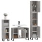 vidaXL 3-tlg. Badmöbel-Set Betongrau Holzwerkstoff vidaXL 3-tlg. Badmöbel-Set Betongrau Holzwerkstoff