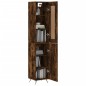 vidaXL Highboard Räuchereiche 34,5x34x180 cm Holzwerkstoff vidaXL Highboard Räuchereiche 34,5x34x180 cm Holzwerkstoff