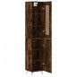 vidaXL Highboard Räuchereiche 34,5x34x180 cm Holzwerkstoff vidaXL Highboard Räuchereiche 34,5x34x180 cm Holzwerkstoff