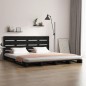 vidaXL Massivholzbett Schwarz 140x190 cm Kiefer vidaXL Massivholzbett Schwarz 140x190 cm Kiefer