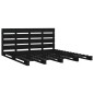 vidaXL Massivholzbett Schwarz 140x190 cm Kiefer vidaXL Massivholzbett Schwarz 140x190 cm Kiefer