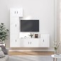 vidaXL 5-tlg. TV-Schrank-Set Weiß Holzwerkstoff vidaXL 5-tlg. TV-Schrank-Set Weiß Holzwerkstoff