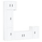 vidaXL 5-tlg. TV-Schrank-Set Weiß Holzwerkstoff vidaXL 5-tlg. TV-Schrank-Set Weiß Holzwerkstoff