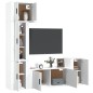 vidaXL 5-tlg. TV-Schrank-Set Weiß Holzwerkstoff vidaXL 5-tlg. TV-Schrank-Set Weiß Holzwerkstoff