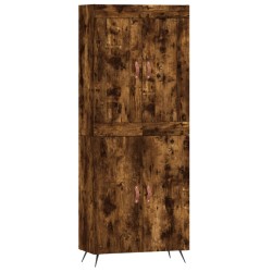 vidaXL Highboard Räuchereiche 69,5x34x180 cm Holzwerkstoff