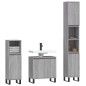 vidaXL 3-tlg. Badmöbel-Set Grau Sonoma Holzwerkstoff vidaXL 3-tlg. Badmöbel-Set Grau Sonoma Holzwerkstoff