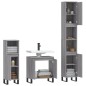vidaXL 3-tlg. Badmöbel-Set Grau Sonoma Holzwerkstoff vidaXL 3-tlg. Badmöbel-Set Grau Sonoma Holzwerkstoff