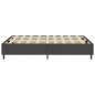 Boxspring-Bettgestell Grau Stoff 180x200 cm Boxspring-Bettgestell Grau Stoff 180x200 cm