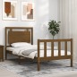 vidaXL Massivholzbett mit Kopfteil Honigbraun 100x200 cm vidaXL Massivholzbett mit Kopfteil Honigbraun 100x200 cm
