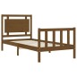 vidaXL Massivholzbett mit Kopfteil Honigbraun 100x200 cm vidaXL Massivholzbett mit Kopfteil Honigbraun 100x200 cm