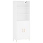 vidaXL Highboard Weiß 69,5x34x180 cm Holzwerkstoff vidaXL Highboard Weiß 69,5x34x180 cm Holzwerkstoff