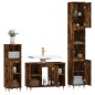 vidaXL 3-tlg. Badmöbel-Set Räuchereiche Holzwerkstoff vidaXL 3-tlg. Badmöbel-Set Räuchereiche Holzwerkstoff
