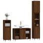 vidaXL 3-tlg. Badmöbel-Set Braun Eichen-Optik Holzwerkstoff vidaXL 3-tlg. Badmöbel-Set Braun Eichen-Optik Holzwerkstoff