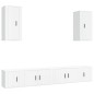 vidaXL 6-tlg. TV-Schrank-Set Weiß Holzwerkstoff vidaXL 6-tlg. TV-Schrank-Set Weiß Holzwerkstoff