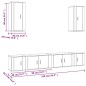 vidaXL 6-tlg. TV-Schrank-Set Weiß Holzwerkstoff vidaXL 6-tlg. TV-Schrank-Set Weiß Holzwerkstoff