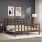 vidaXL Massivholzbett mit Kopfteil Honigbraun 160x200 cm vidaXL Massivholzbett mit Kopfteil Honigbraun 160x200 cm