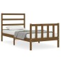 vidaXL Massivholzbett mit Kopfteil Honigbraun 90x200 cm vidaXL Massivholzbett mit Kopfteil Honigbraun 90x200 cm