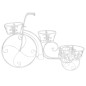 vidaXL Blumentreppe Fahrradform Vintage-Stil Metall vidaXL Blumentreppe Fahrradform Vintage-Stil Metall