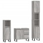 vidaXL 3-tlg. Badmöbel-Set Grau Sonoma Holzwerkstoff vidaXL 3-tlg. Badmöbel-Set Grau Sonoma Holzwerkstoff