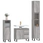 vidaXL 3-tlg. Badmöbel-Set Grau Sonoma Holzwerkstoff vidaXL 3-tlg. Badmöbel-Set Grau Sonoma Holzwerkstoff