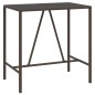 vidaXL 5-tlg. Gartenbar-Set mit Kissen Braun Poly Rattan vidaXL 5-tlg. Gartenbar-Set mit Kissen Braun Poly Rattan
