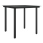 vidaXL 3-tlg. Garten-Essgruppe mit Kissen Poly Rattan und Stahl vidaXL 3-tlg. Garten-Essgruppe mit Kissen Poly Rattan und Stahl