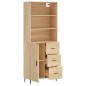 vidaXL Highboard Sonoma-Eiche 69,5x34x180 cm Holzwerkstoff vidaXL Highboard Sonoma-Eiche 69,5x34x180 cm Holzwerkstoff
