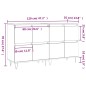 Sideboards 2 Stk. Braun Eichen-Optik Holzwerkstoff Sideboards 2 Stk. Braun Eichen-Optik Holzwerkstoff