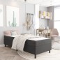 Boxspring-Bettgestell Grau Stoff 100x200 cm Boxspring-Bettgestell Grau Stoff 100x200 cm