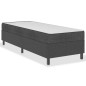 Boxspring-Bettgestell Grau Stoff 100x200 cm Boxspring-Bettgestell Grau Stoff 100x200 cm
