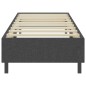 Boxspring-Bettgestell Grau Stoff 100x200 cm Boxspring-Bettgestell Grau Stoff 100x200 cm
