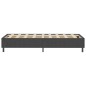 Boxspring-Bettgestell Grau Stoff 100x200 cm Boxspring-Bettgestell Grau Stoff 100x200 cm