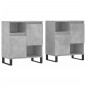 vidaXL Sideboards 2 Stk. Betongrau Holzwerkstoff vidaXL Sideboards 2 Stk. Betongrau Holzwerkstoff