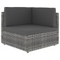 Modulares Sofa-Eckteil Poly Rattan Grau Modulares Sofa-Eckteil Poly Rattan Grau
