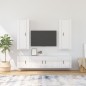 vidaXL 5-tlg. TV-Schrank-Set Hochglanz-Weiß Holzwerkstoff vidaXL 5-tlg. TV-Schrank-Set Hochglanz-Weiß Holzwerkstoff