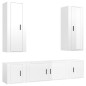 vidaXL 5-tlg. TV-Schrank-Set Hochglanz-Weiß Holzwerkstoff vidaXL 5-tlg. TV-Schrank-Set Hochglanz-Weiß Holzwerkstoff