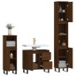vidaXL 3-tlg. Badmöbel-Set Braun Eichen-Optik Holzwerkstoff vidaXL 3-tlg. Badmöbel-Set Braun Eichen-Optik Holzwerkstoff