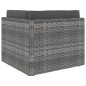 Modulares Sofa-Eckteil Poly Rattan Grau Modulares Sofa-Eckteil Poly Rattan Grau
