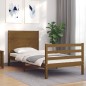 vidaXL Massivholzbett mit Kopfteil Honigbraun 100x200 cm vidaXL Massivholzbett mit Kopfteil Honigbraun 100x200 cm