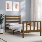 vidaXL Massivholzbett mit Kopfteil Honigbraun 100x200 cm vidaXL Massivholzbett mit Kopfteil Honigbraun 100x200 cm
