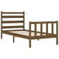 vidaXL Massivholzbett mit Kopfteil Honigbraun 100x200 cm vidaXL Massivholzbett mit Kopfteil Honigbraun 100x200 cm
