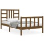 vidaXL Massivholzbett mit Kopfteil Honigbraun 90x200 cm vidaXL Massivholzbett mit Kopfteil Honigbraun 90x200 cm