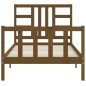 vidaXL Massivholzbett mit Kopfteil Honigbraun 90x200 cm vidaXL Massivholzbett mit Kopfteil Honigbraun 90x200 cm