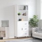 vidaXL Highboard Weiß 69,5x34x180 cm Holzwerkstoff vidaXL Highboard Weiß 69,5x34x180 cm Holzwerkstoff