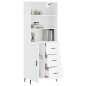 vidaXL Highboard Weiß 69,5x34x180 cm Holzwerkstoff vidaXL Highboard Weiß 69,5x34x180 cm Holzwerkstoff