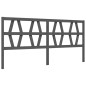 vidaXL Massivholzbett mit Kopfteil Grau 200x200 cm vidaXL Massivholzbett mit Kopfteil Grau 200x200 cm