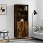 vidaXL Highboard Räuchereiche 69,5x34x180 cm Holzwerkstoff vidaXL Highboard Räuchereiche 69,5x34x180 cm Holzwerkstoff
